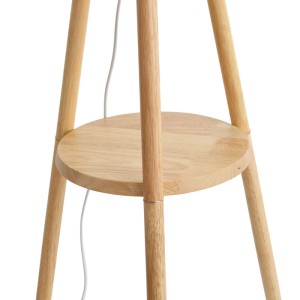 QAZQA Skandinavische Stativ Stehlampe Holz Lou