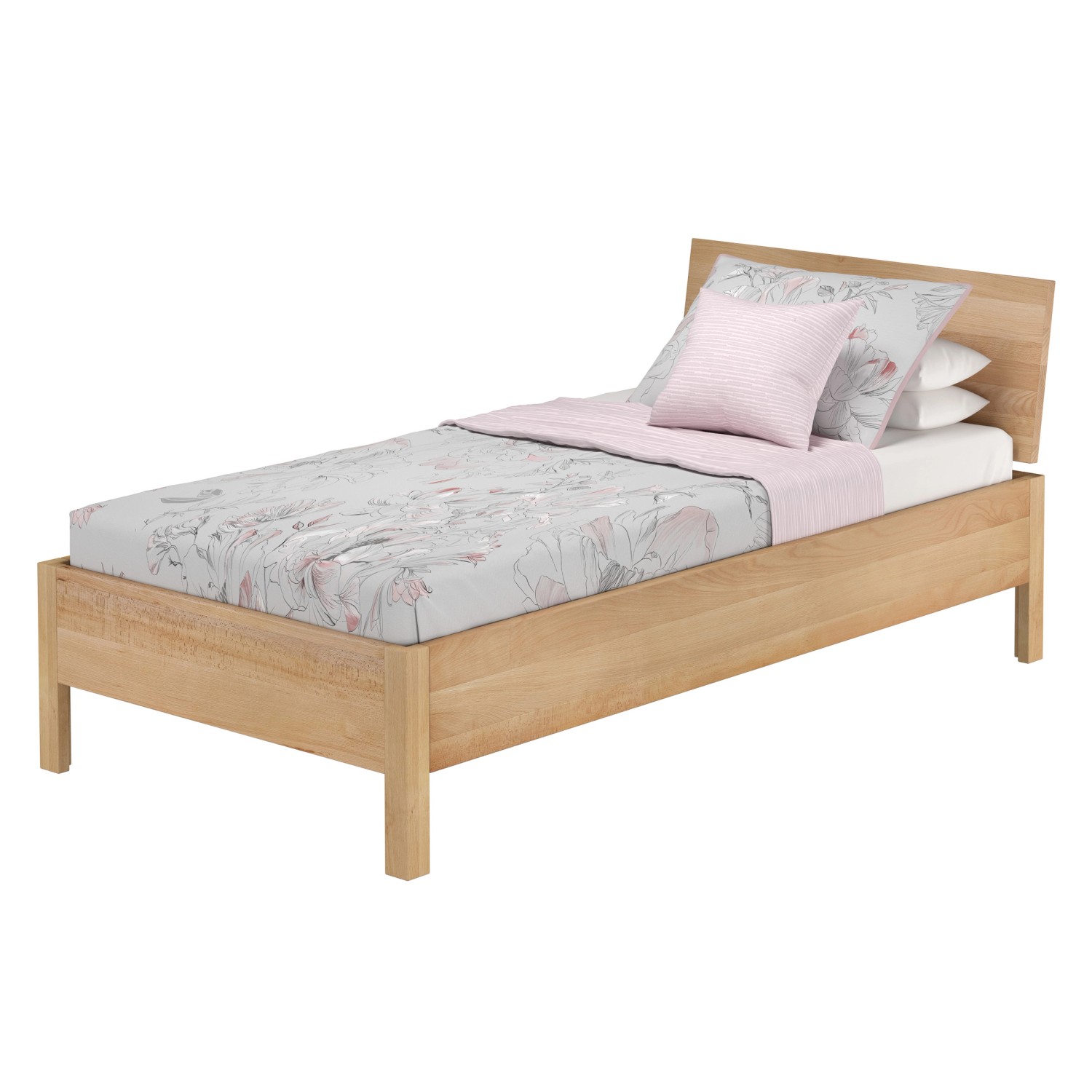 Erst-Holz Einzelbett Metallfrei 100 x 200 Massives Buchenholz Modell 93 Rol günstig online kaufen