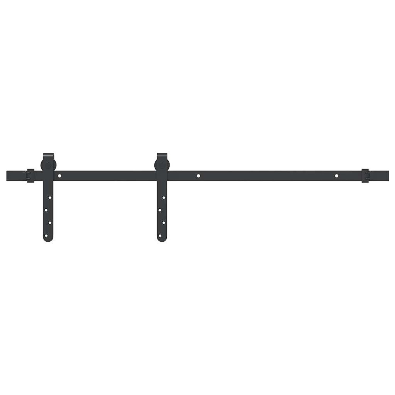 vidaXL Schiebetürbeschlag Set für Schranktüren 91 cm Karbonstahl 4009663 günstig online kaufen