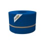 zaunzu Sichtschutz PP Premium gelocht, Enzianblau, 50m Rolle für Zaunbau.