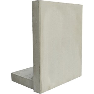 Grauer EHL Stützwinkel L-Stein, 50x105 cm, für Einfassungen und Mauersysteme.