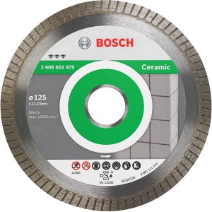 Bosch Diamanttrennscheibe Best for Ceramic, 125 mm, für Winkelschleifer.