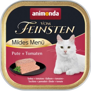 Animonda Vom Feinsten Katzenfutter Adult Pute & Tomate, 100g Dose.