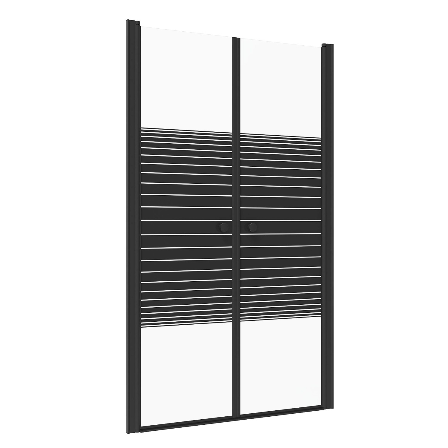 Aquabatos Duschtür 95 cm Nischentür Dusche Pendeltür Duschabtrennung 6 mm ESG Sicherheitsglas Duschkabine Duschwand mit ...