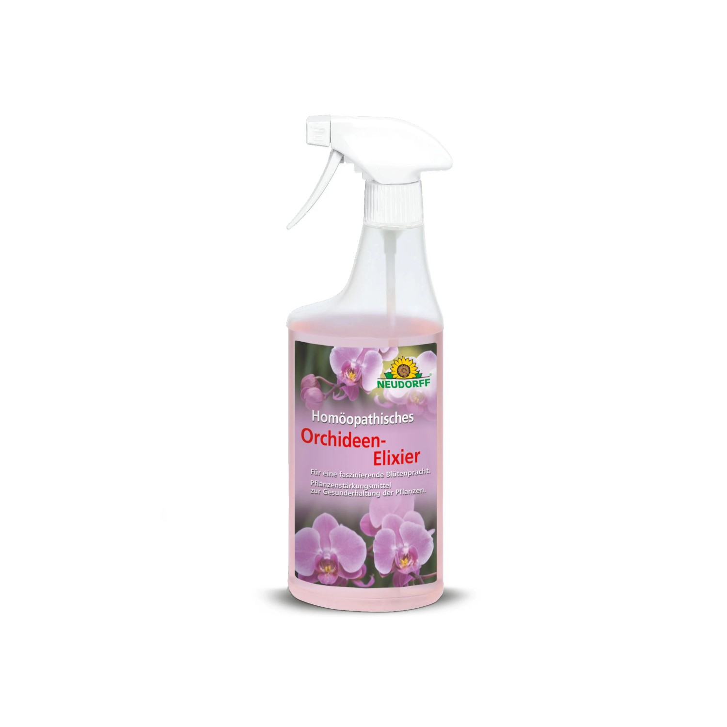 Neudorff Pflanzenstärkungsmittel Homöopathisches Orchideen-Elixier 500 ml, Orchideen Dünger Spray fördert das vitale Wachstum aller Orchideen für eine faszinierende Blütenpracht, Pflanzenhilfsmittel zur Pflege und Stärkung von Orchideen