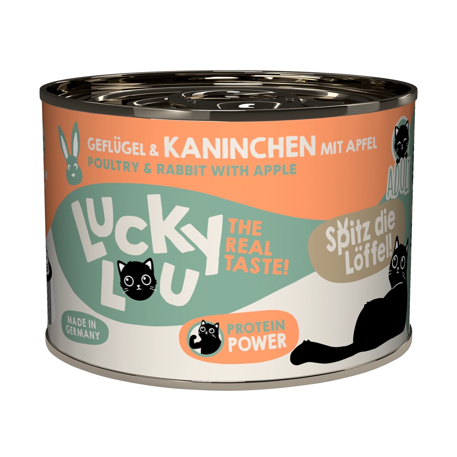 Lucky Lou Katzen-Nassfutter Lifestage Adult Geflügel & Kaninchen 200 g