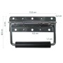 HMF 14990-09 Klappgriff für Kisten 2er Set Gefedert 125 x 4 cm Silber Verzinkt_2