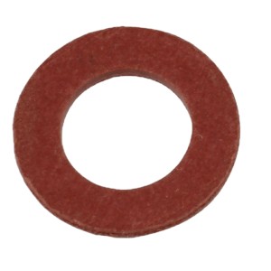 Rote Kirchhoff Vulkanfiber Dichtung, 10x18x1,5mm, 4er-Set für Verschraubungen.