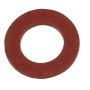 Rote Kirchhoff Vulkanfiber Dichtung, 10x18x1,5mm, 4er-Set für Verschraubungen.