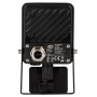 Schwarzer LED's Work Strahler mit Sensor, 10W, 1200lm, 4000K, IP54, Detailansicht Rückseite.