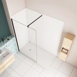 AICA H-Profil, 210cm, matt weiß, zur Verbindung von Aluverbundplatten für Duschrückwände.