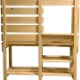 Home Deluxe Spielküche Mandu aus Holz mit Ablageflächen und Durchreiche.