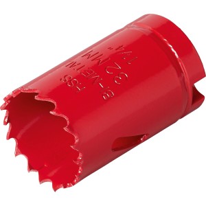 Rote LUX Bi-Metall Lochsäge, Ø 32 mm, für Bohrmaschinen.