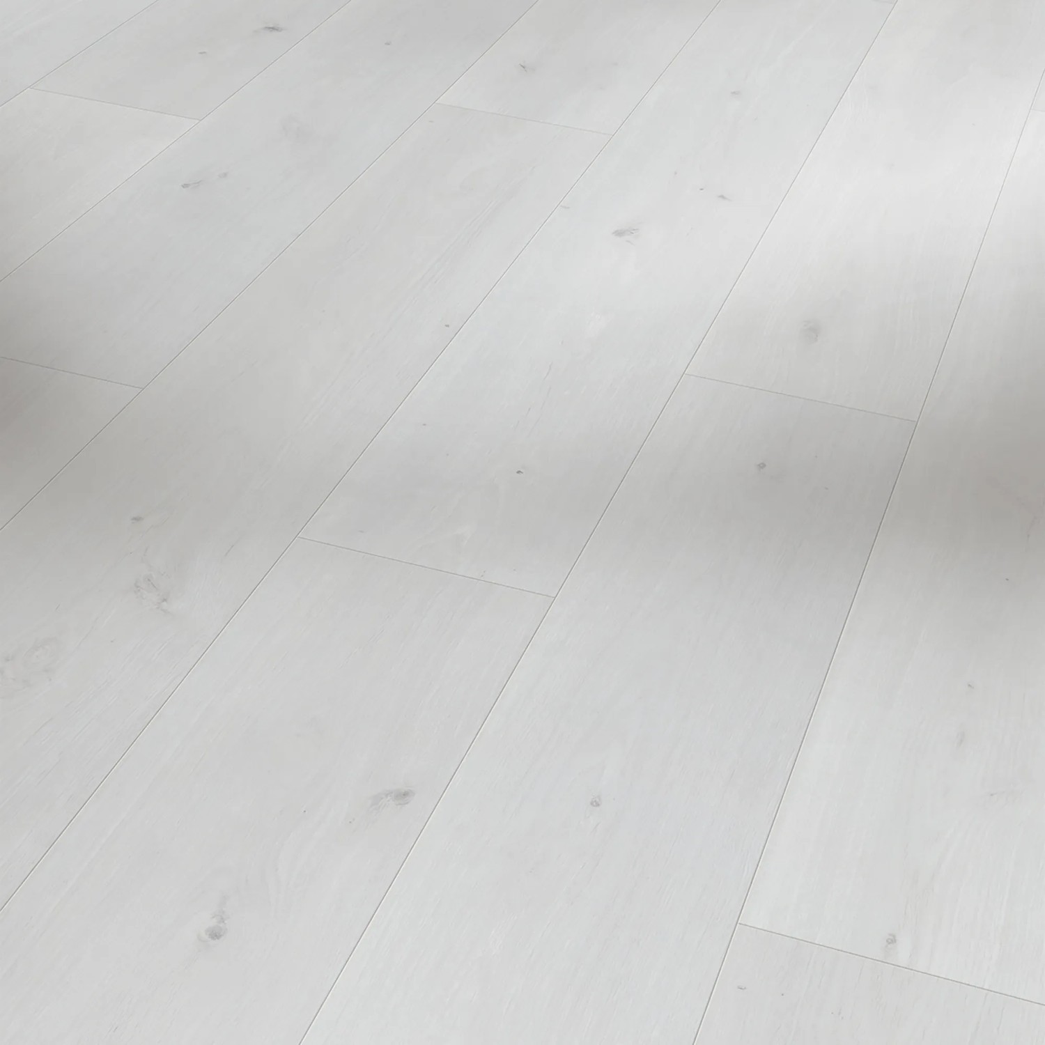 Heller Parador Laminat Basic 400 in Eiche Natur Mix Optik, wasserfest und mit Fugen.