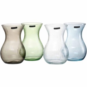 Ritzenhoff & Breker Rosalie Vase aus Glas 18 cm 6er Set Blau