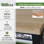 TRUTZHOLM Werkstattwagen: Robuste, lackierte Hartholz-Arbeitsplatte, 30 mm dick, für Werkbank.
