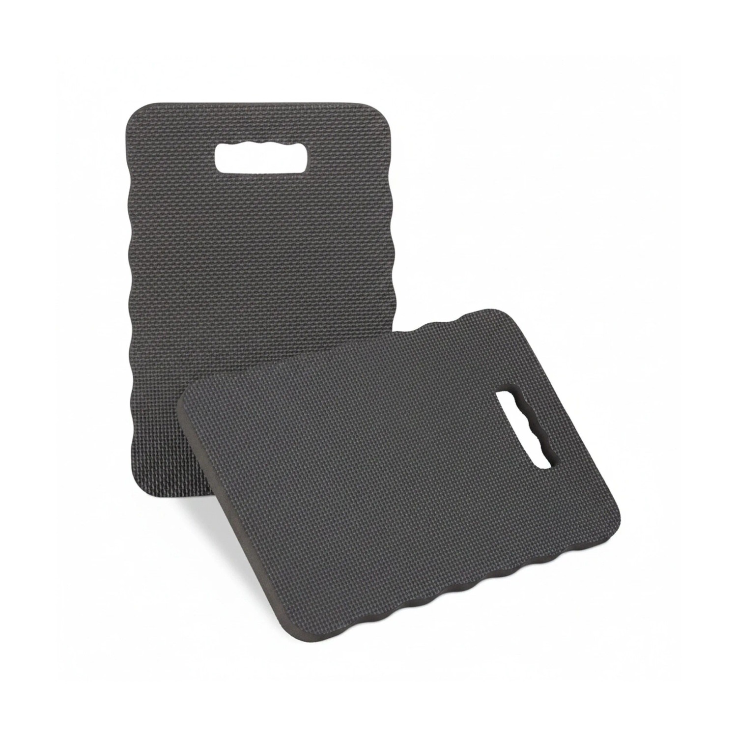 Relaxdays Kniekissen 2er Set EVA Schaumstoff Schwarz mit Tragegriff 40 cm x 26 cm x 1,5 cm