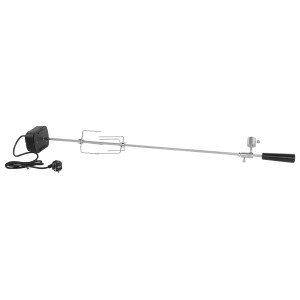 Justus BBQ-Grillspieß für Mars Serie, elektrischer Drehspieß mit Fleischklammern für Grill, 95cm lang.