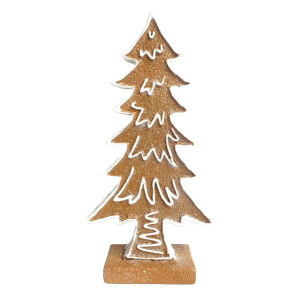 Dekorative Pfefferkuchenbaum-Figur, 25 cm, für weihnachtliche Deko.