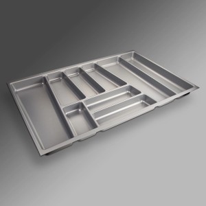 SOTECH ORGA-BOX II Besteckeinsatz 800 mm Höhe 45 mm Silbergrau Für Nobilia Schubladen