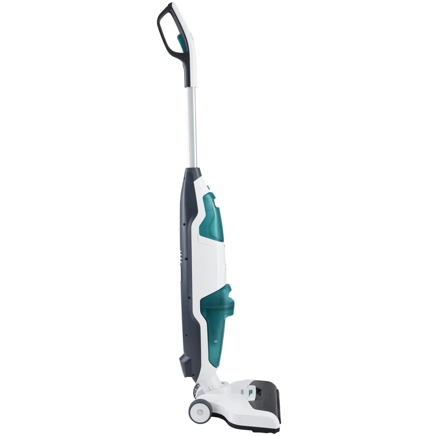 Leifheit Akku-Saugwischer Regulus Aqua PowerVac in Weiß und Türkis.