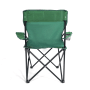 Grüner 24Move Campingstuhl Faltstuhl mit Getränkehalter und Tragetasche, Outdoor geeignet.