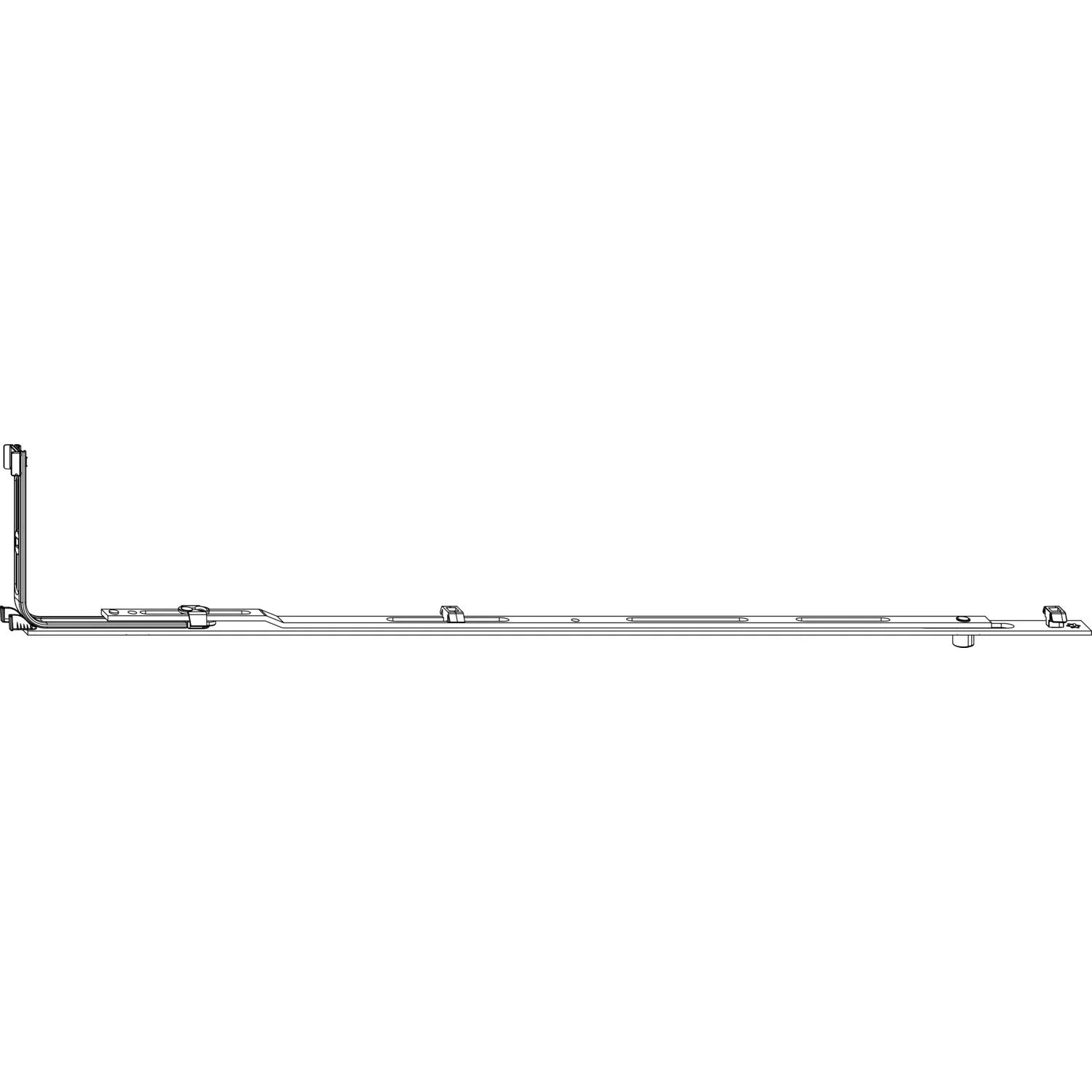 Macomm Mittelverschluss Einteilig 1 Verschlusszapfen Flügelfalzbreite/Flügelfalzhöhe 801-1280mm