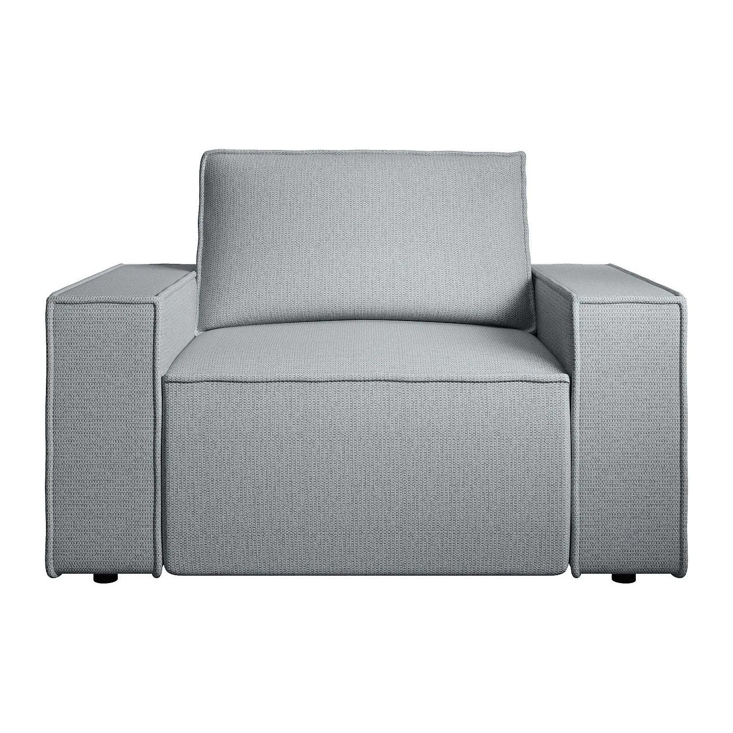 Vente-unique Sessel Mit Gerader Rückenlehne Amelia Grau 120 cm