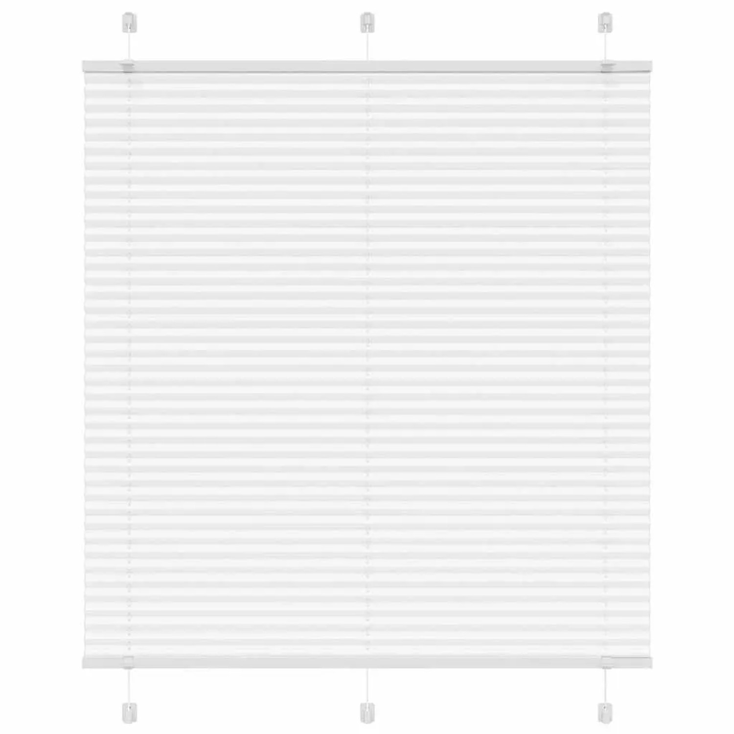 vidaXL Plissee Weiß 115x150 cm Stoffbreite 114,4 cm Polyester 4015503 günstig online kaufen