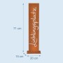 Relaxdays Gartenschild Cortenstahl Braun Wetterfest 71 cm x 20 cm x 15 cm_4