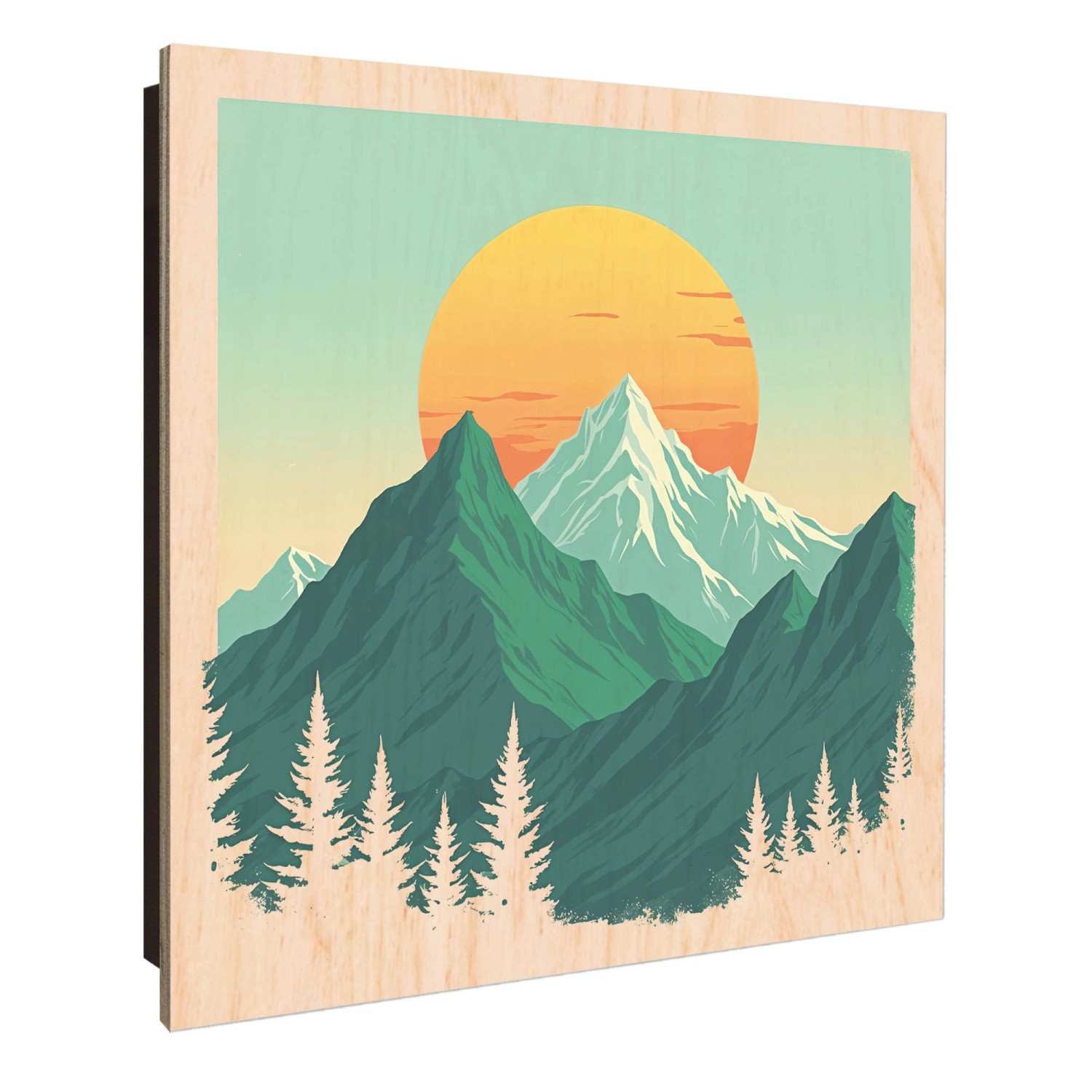 Banjado Schlüsselkasten Holz 30x30cm Schwarz Scharnier Rechts 50 Haken Desi günstig online kaufen