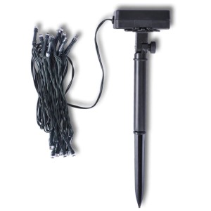 vidaXL 2 x Solar Lichtkette 24 LED 3,8m Solarleuchte Leuchten Lichterkette 40873