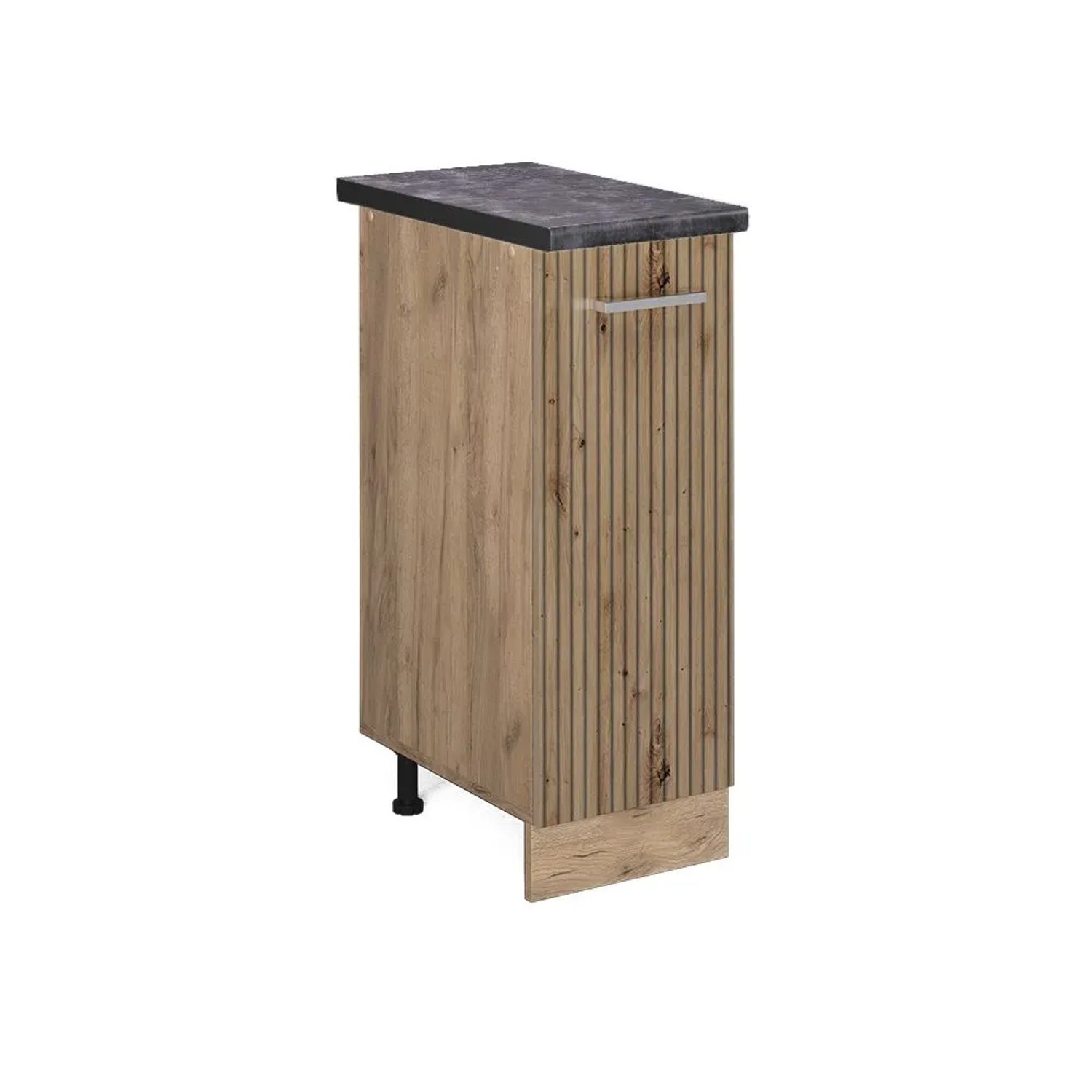 Vicco Apothekerschrank R-Line Artisan-Eiche Goldkraft Eiche 30 cm AP Anthrazit