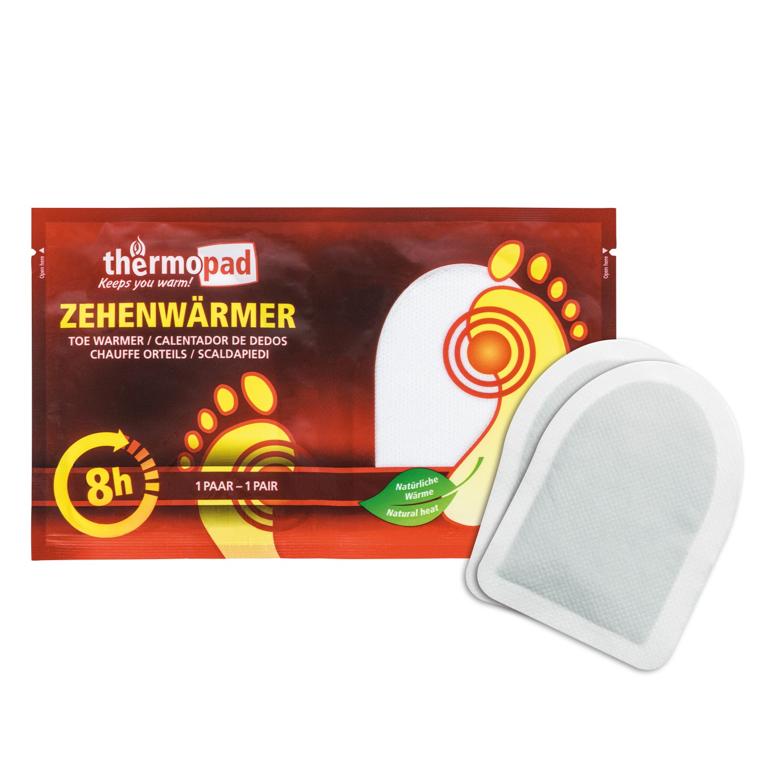 Thermopad Zehenwärmer Wärmedauer 8 Stunden 9,6 cm x 7 cm