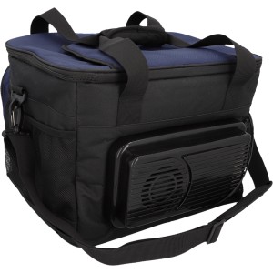 Cartrend Kühltasche, 30 l, blau/schwarz mit Tragegurt und Kühlaggregat.