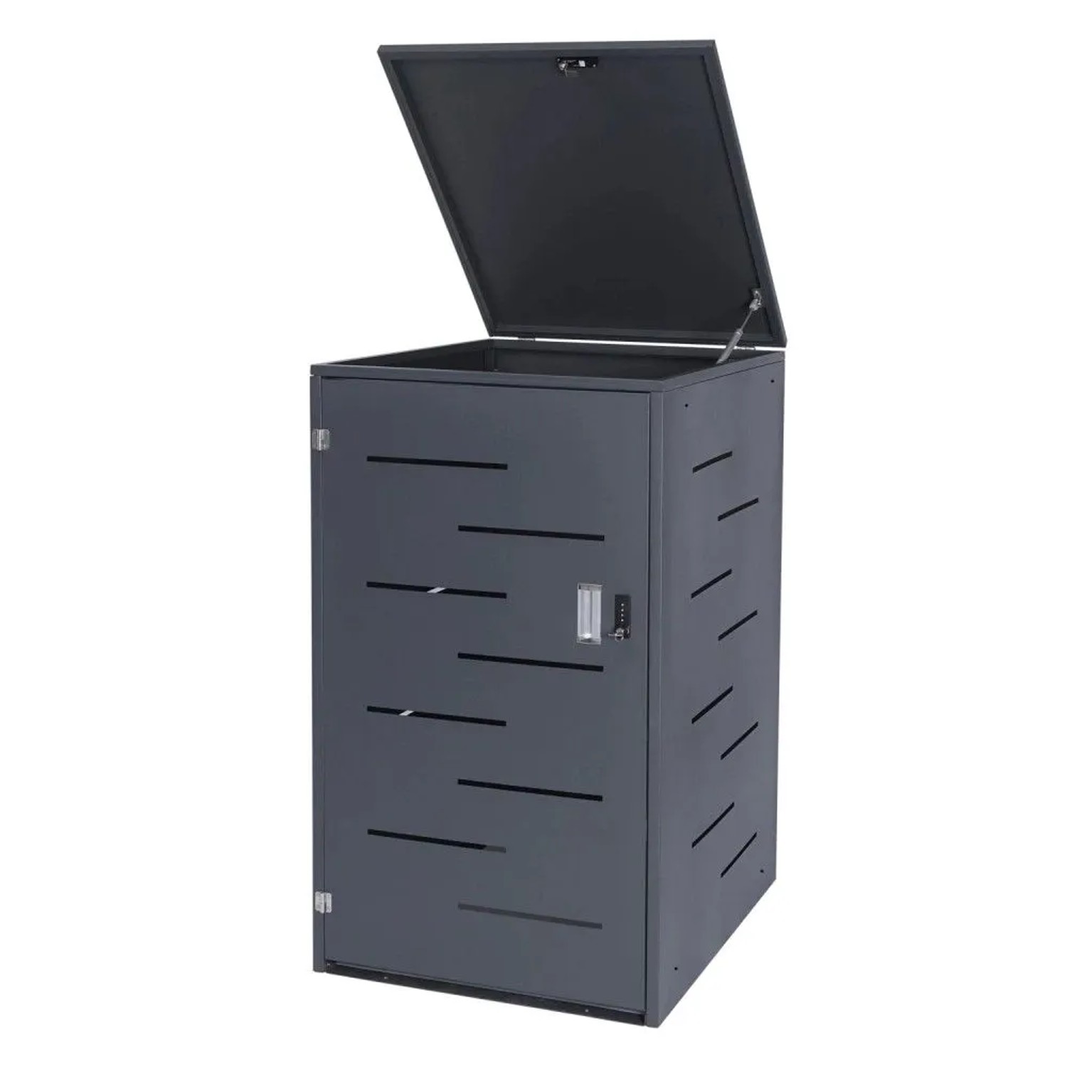 MCW Mülltonnenverkleidung E83 Anthrazit Stahl 33kg 117x66x80cm