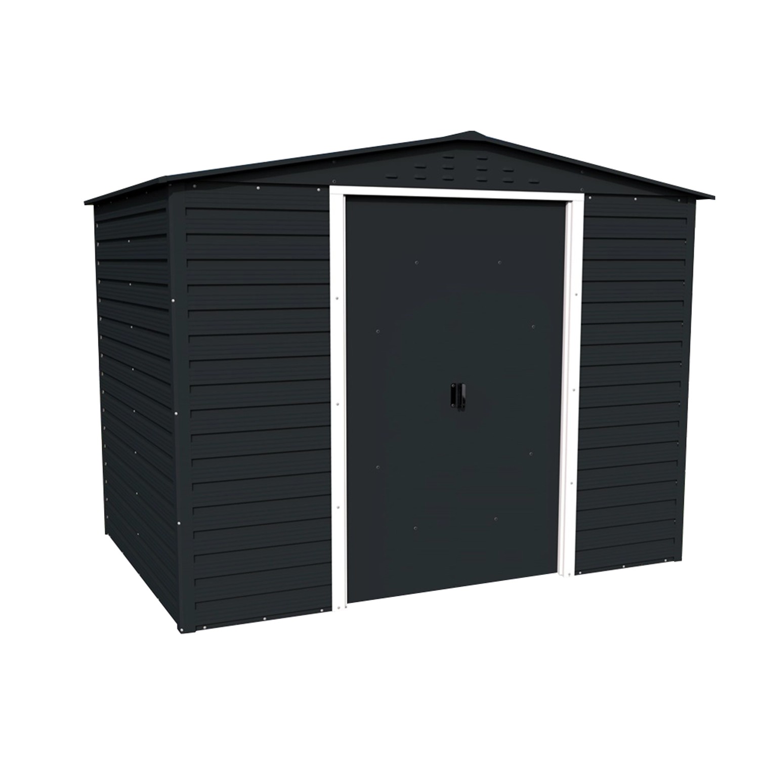 DURAMAX Metall-Gerätehaus Alpine 2,4x1,8m in Anthrazit günstig online kaufen