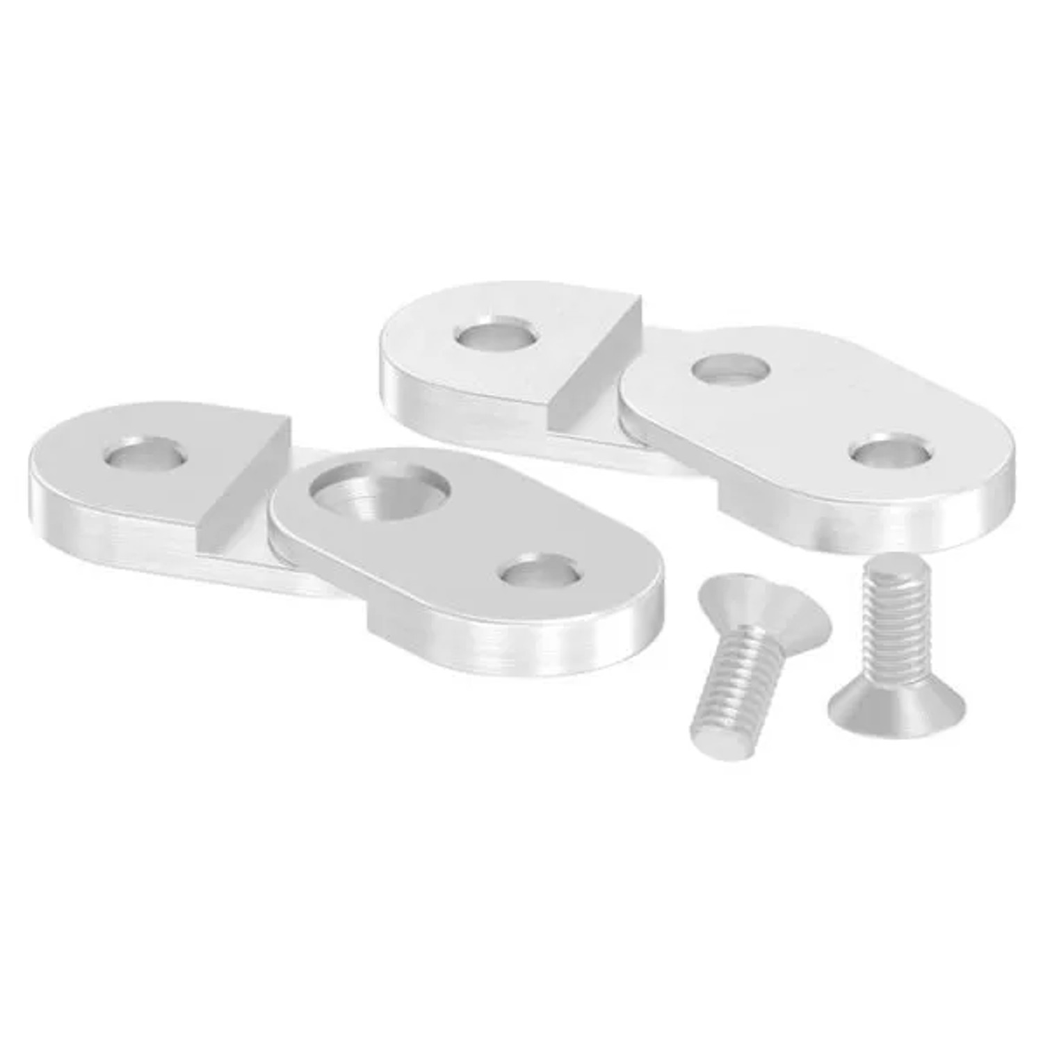 FeNau Handlaufanschlussplatte Edelstahl V4A 63x25x4 mm Verstellbar Flach