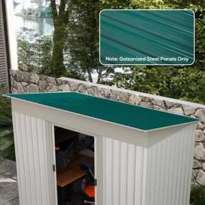 Outsunny Dachblech Stahl, 12er-Set, grün, für Gartenhaus oder Schuppen.