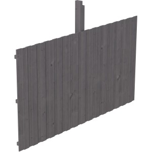 Skan Holz Rückwand Deckelschalung, 341x180cm, Fichte schiefergrau, für Carport Zubehör.