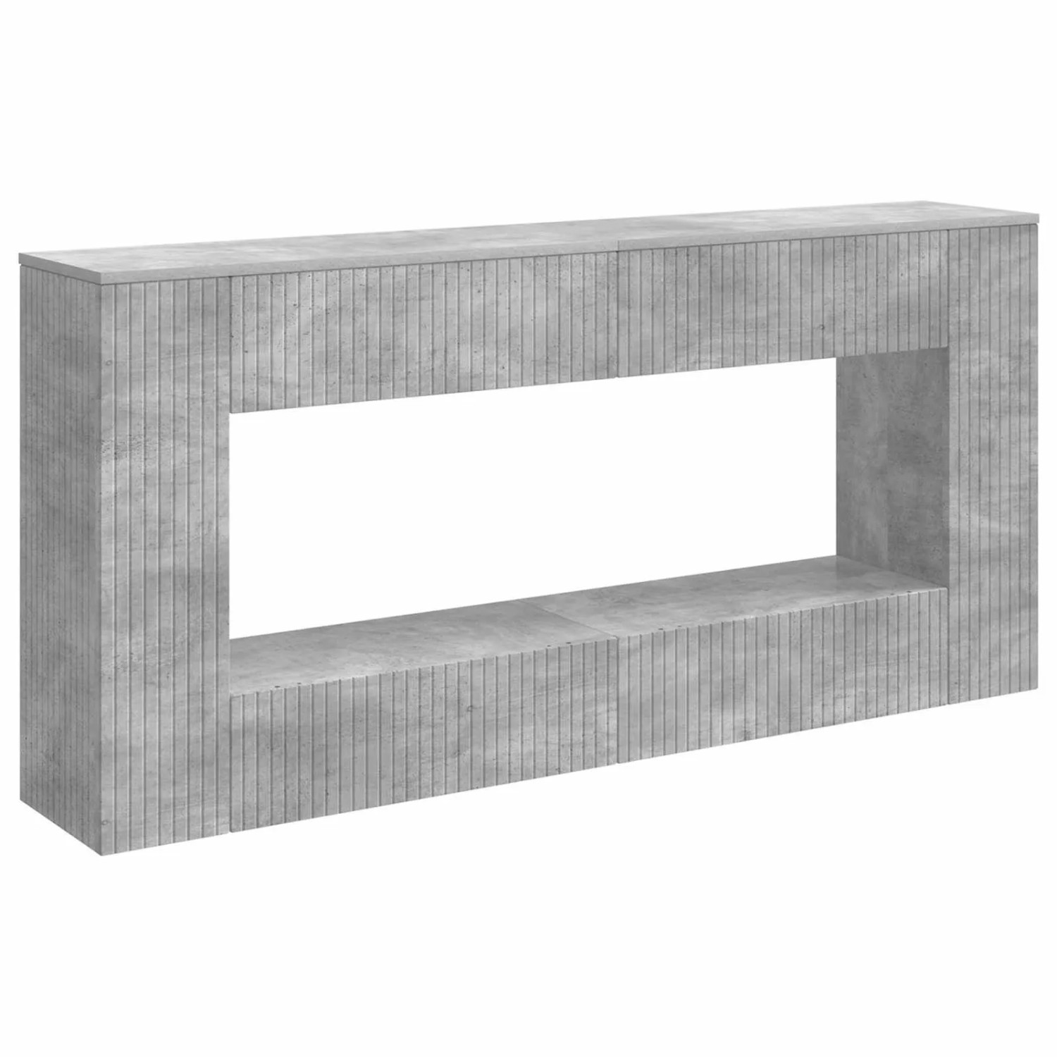 vidaXL Konsolentisch Betongrau 155 x 29 x 74 cm Holzwerkstoff 899889