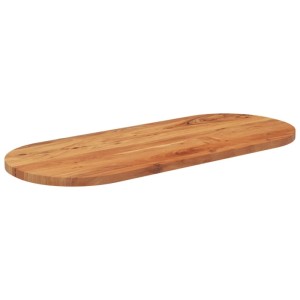 vidaXL Tischplatte 140x60x2,5 cm Oval Massivholz Akazie 370091