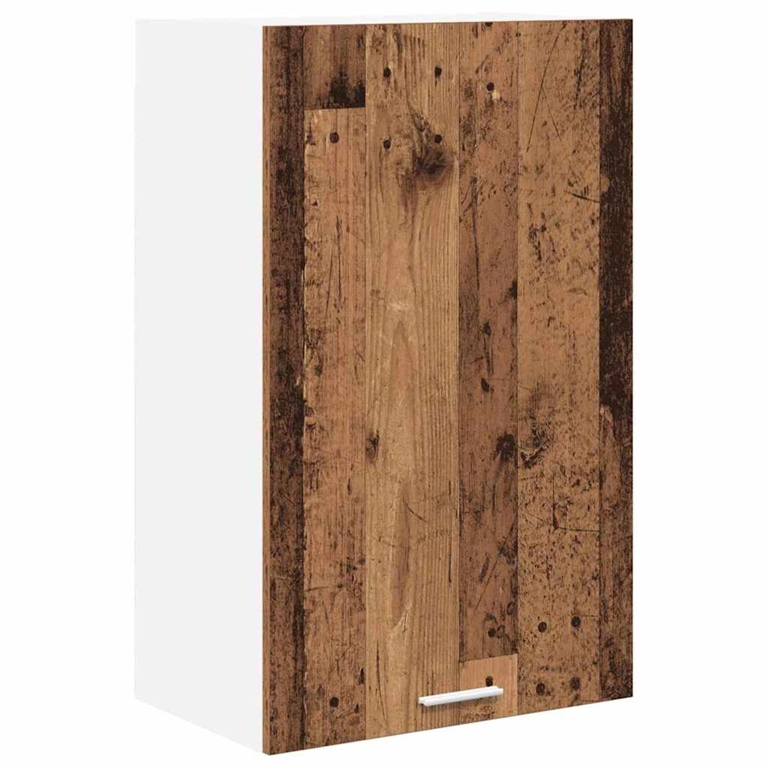vidaXL Hängeschrank mit Tür Riga Altes Holz und Weiß 50 x 31 x 80 cm 884272