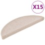 vidaXL Stufenmatten 15 Stk 56x17x3 cm Taupe Halbrund 133882_3