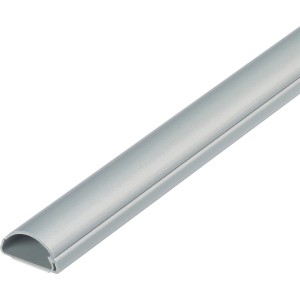 D-Line Kabelkanal, 30x15mm, Alu-Optik, 2m Länge. Kabelmanagement für Innenräume.