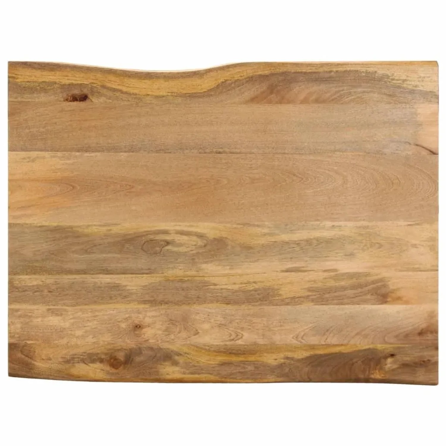 vidaXL Tischplatte mit Baumkante 90x80x3,8 cm Massivholz Mango 370747