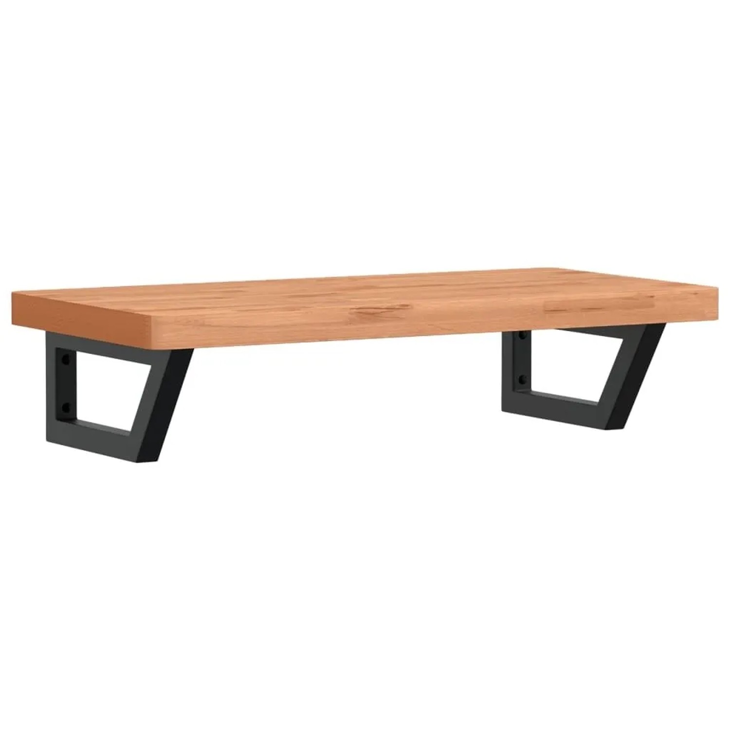 vidaXL Waschbeckenregal Wandmontage Stahl und Massivholz Buche 3302375 günstig online kaufen