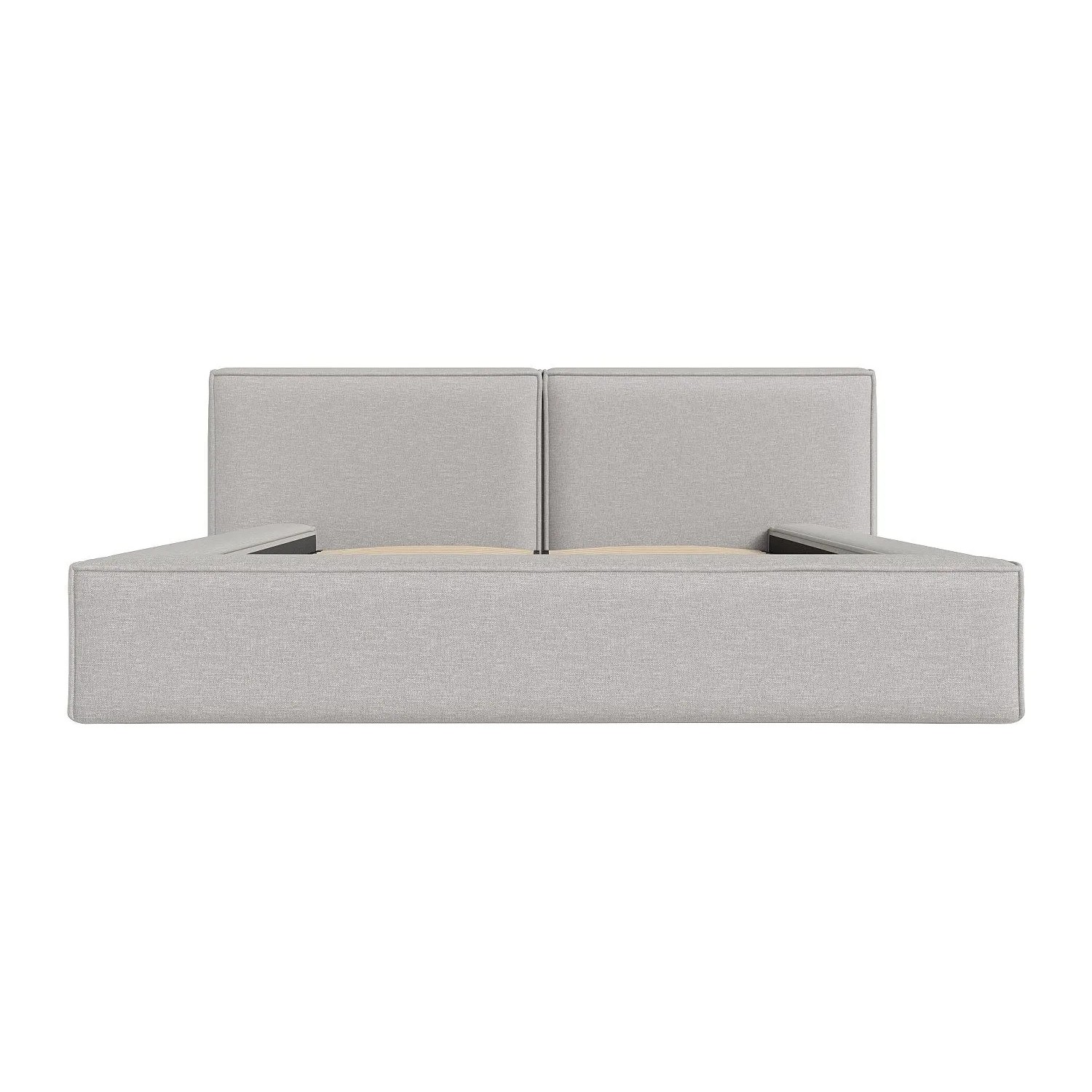 Vente-unique Bett Mit Bettkasten Timano Hellgrau 206 cm