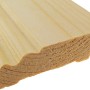 Sockelleiste Kiefer, 96x19x2400 mm, aus massivem Holz für harmonischen Wandabschluss.