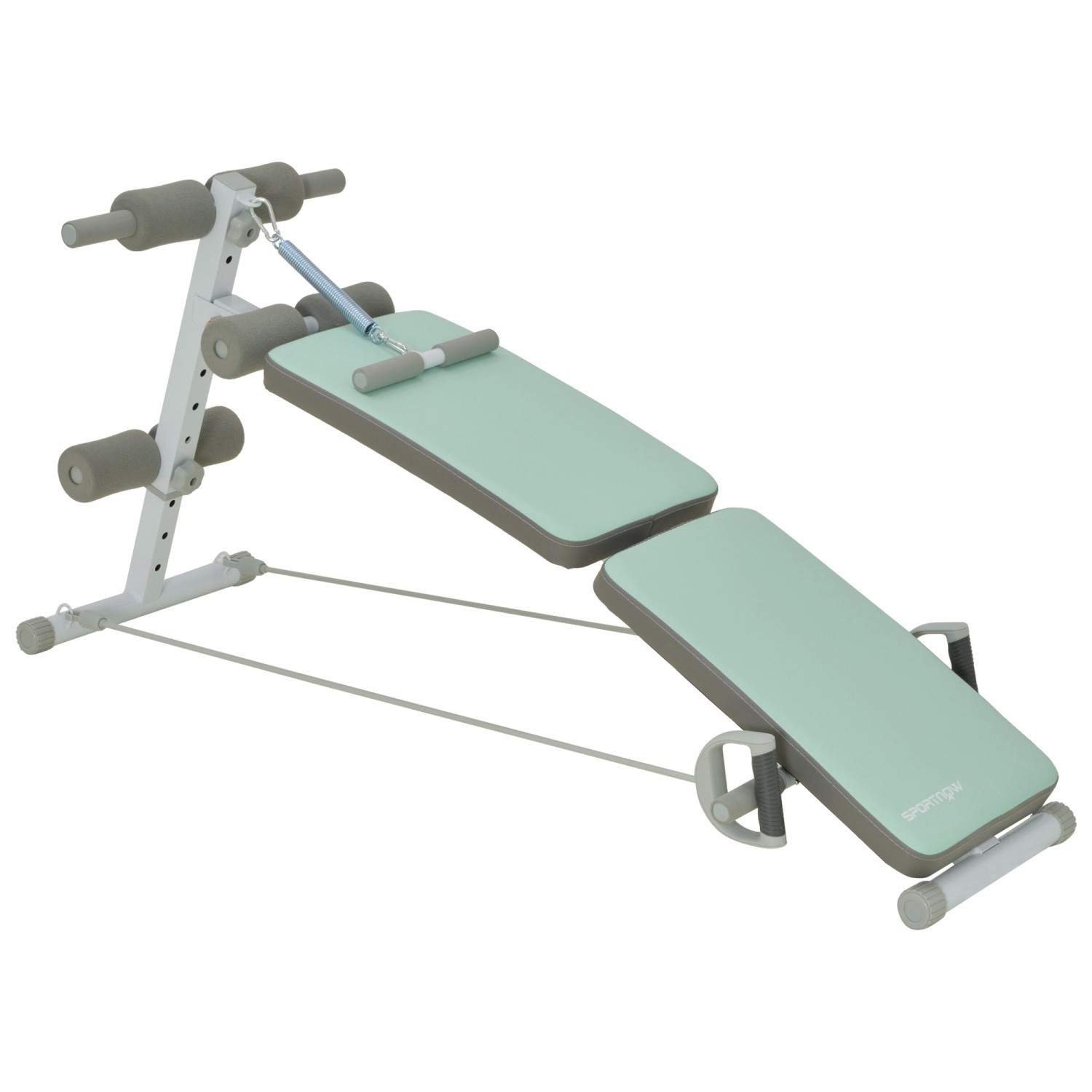 SPORTNOW Bauchtrainer 5-Fach Verstellbar mit Beinfixierung